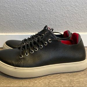 DONALD J PLINER PRENTON-47 CASUAL SHOES. Black Leather. Leather Laces. Mens 8